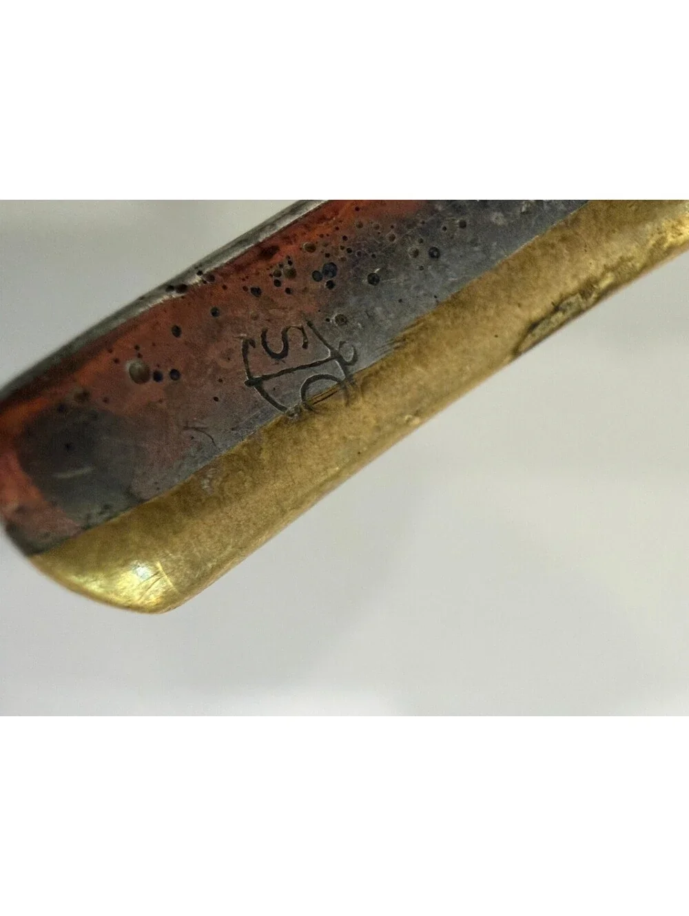 Vintage Sausalito Craftworks Signed Copper Brass Cuff Bracelet